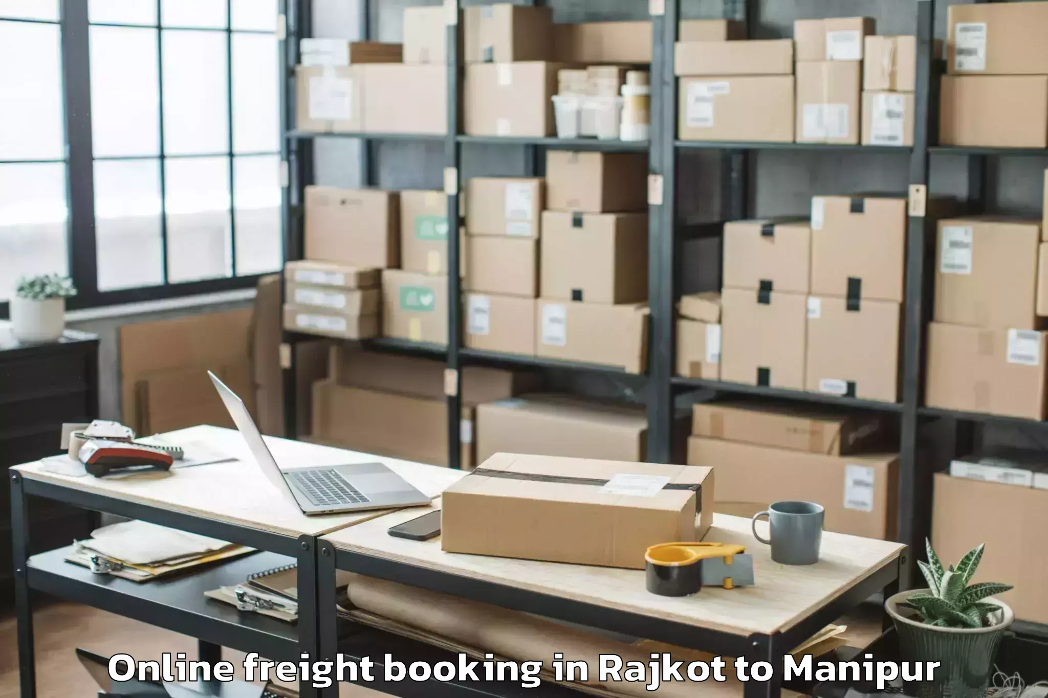 Book Rajkot to Imphal Online Freight Booking Online